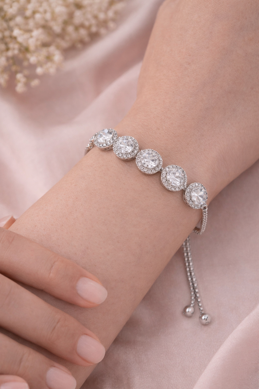 Celeste Sparkle Adjustable Diamond Bracelet