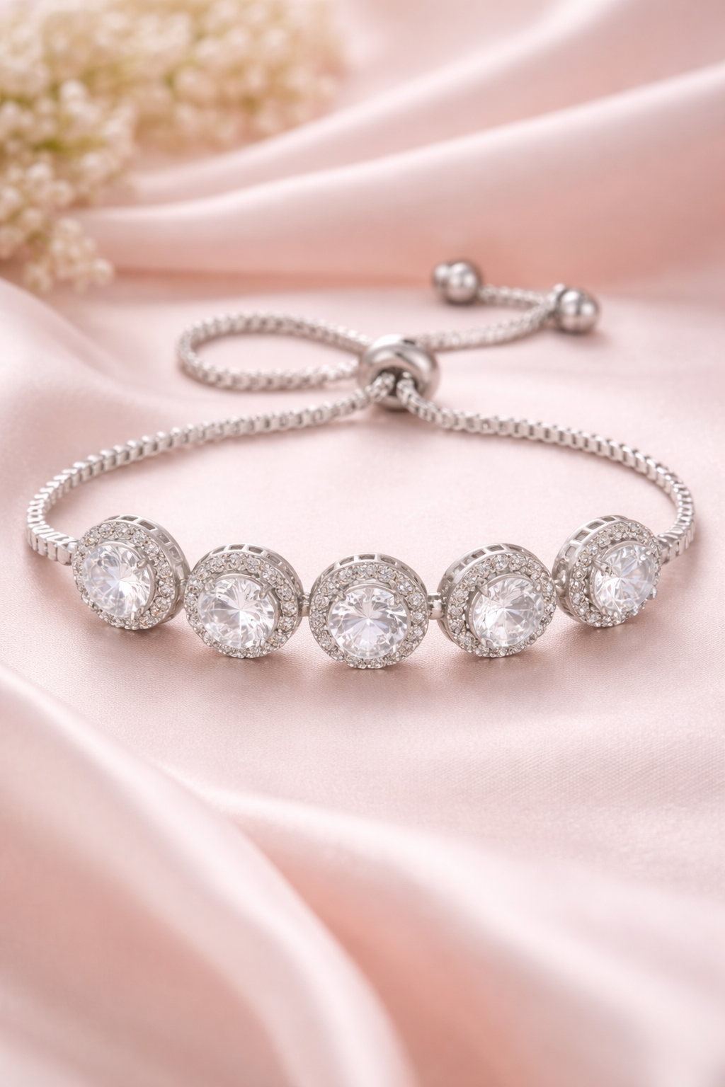 Celeste Sparkle Adjustable Diamond Bracelet