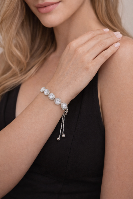 Celeste Sparkle Adjustable Diamond Bracelet