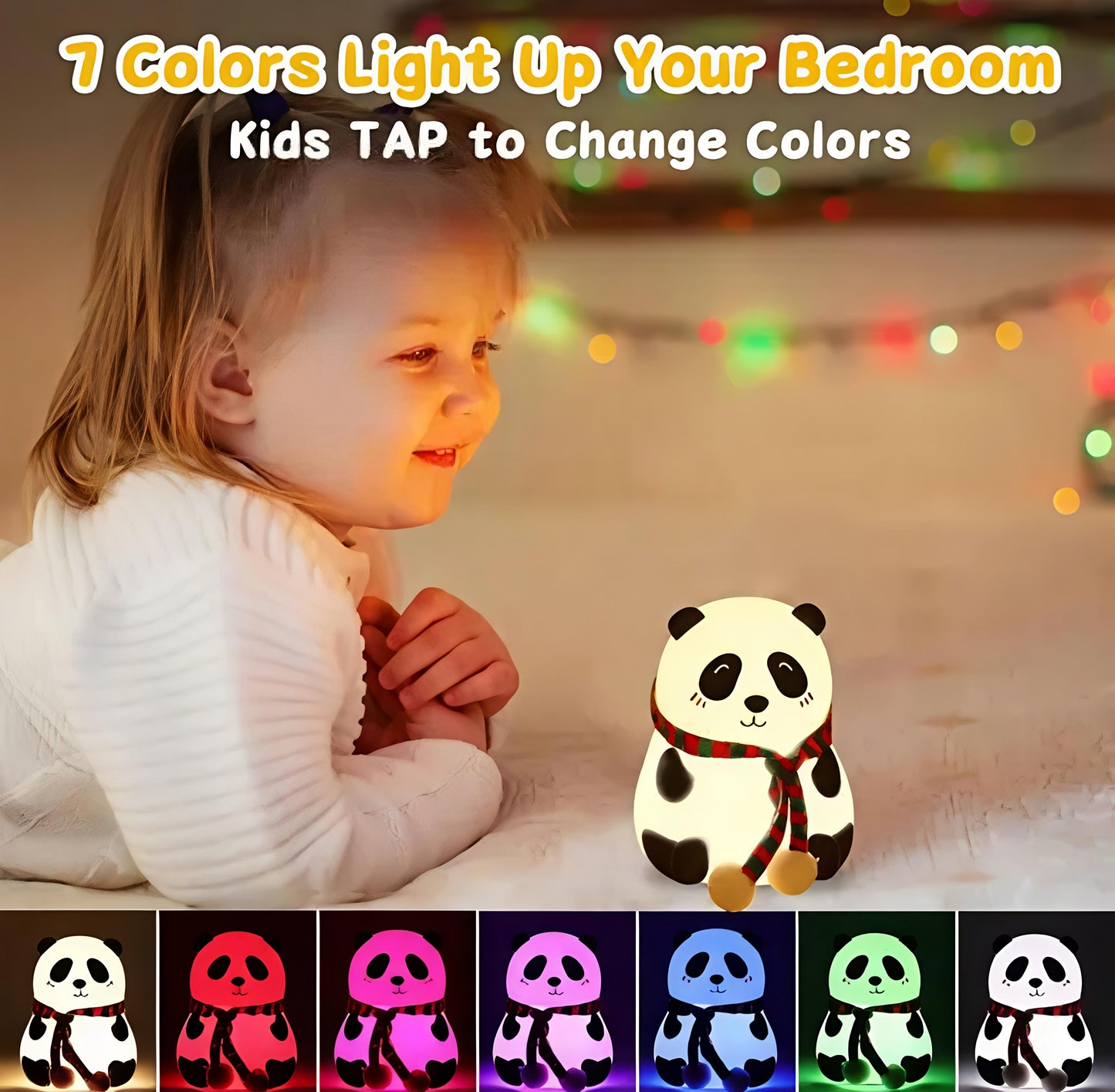 Cute Panda Silicone Night Lamp