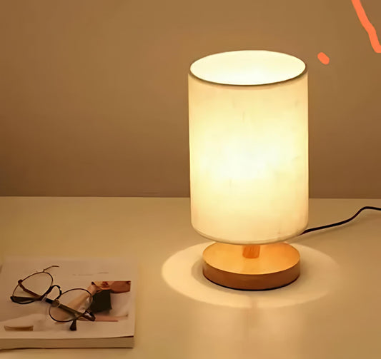 Nordic Glow Wooden Table Lamp