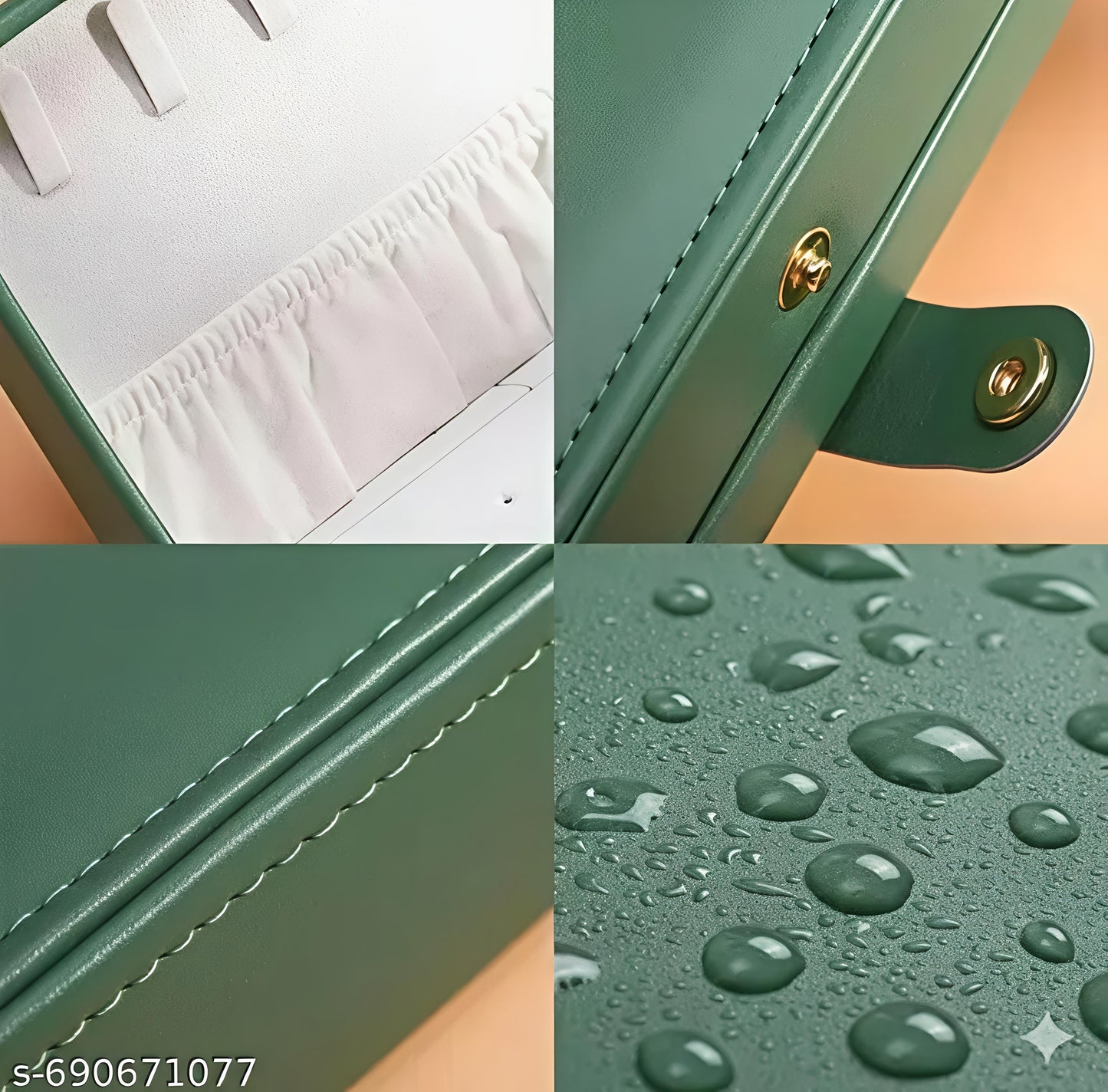 Premium Travel Jewelry Organizer Box – Green