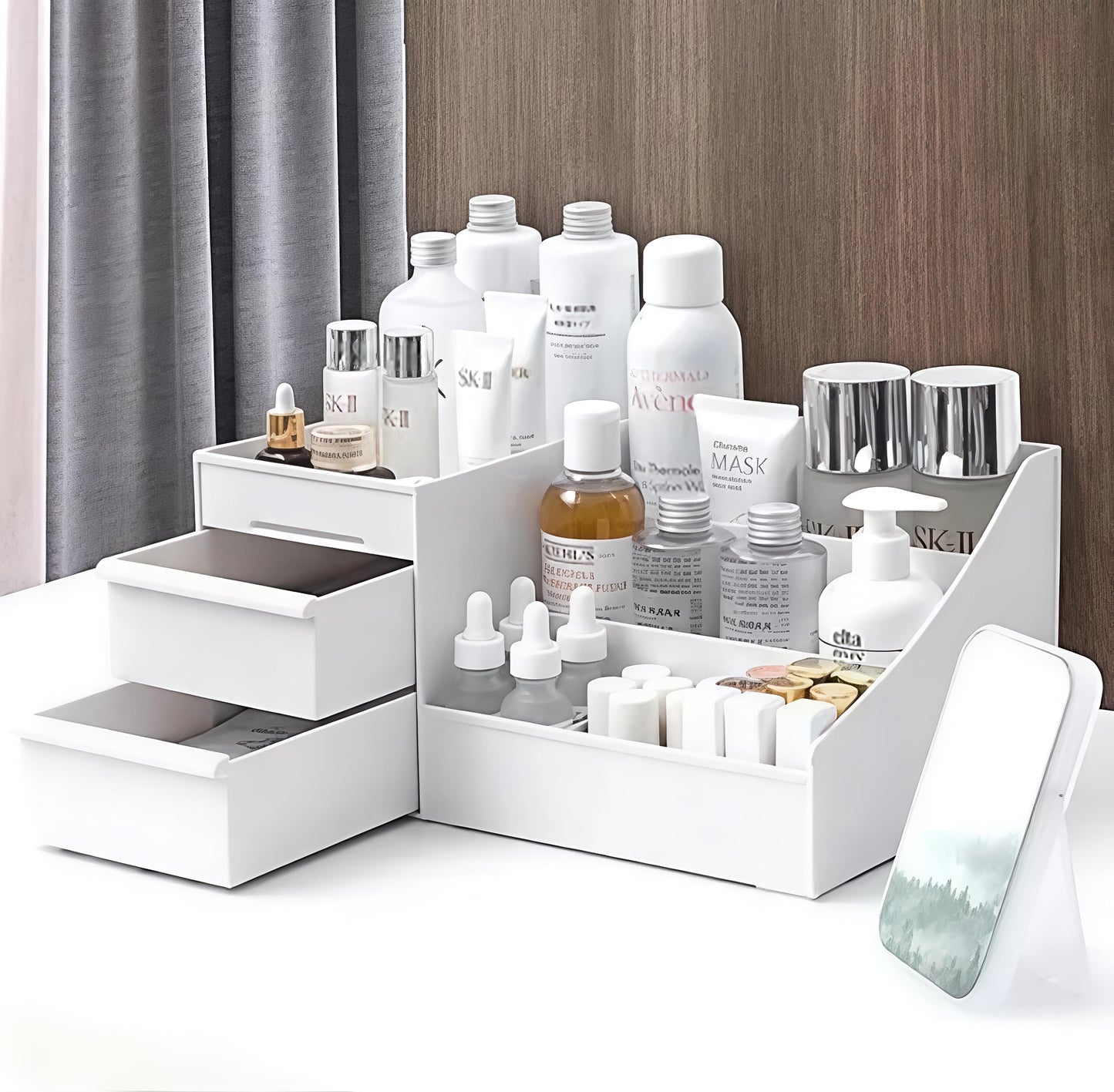 Luxury Multi-Layer Cosmetic & Skincare Organizer with Drawers