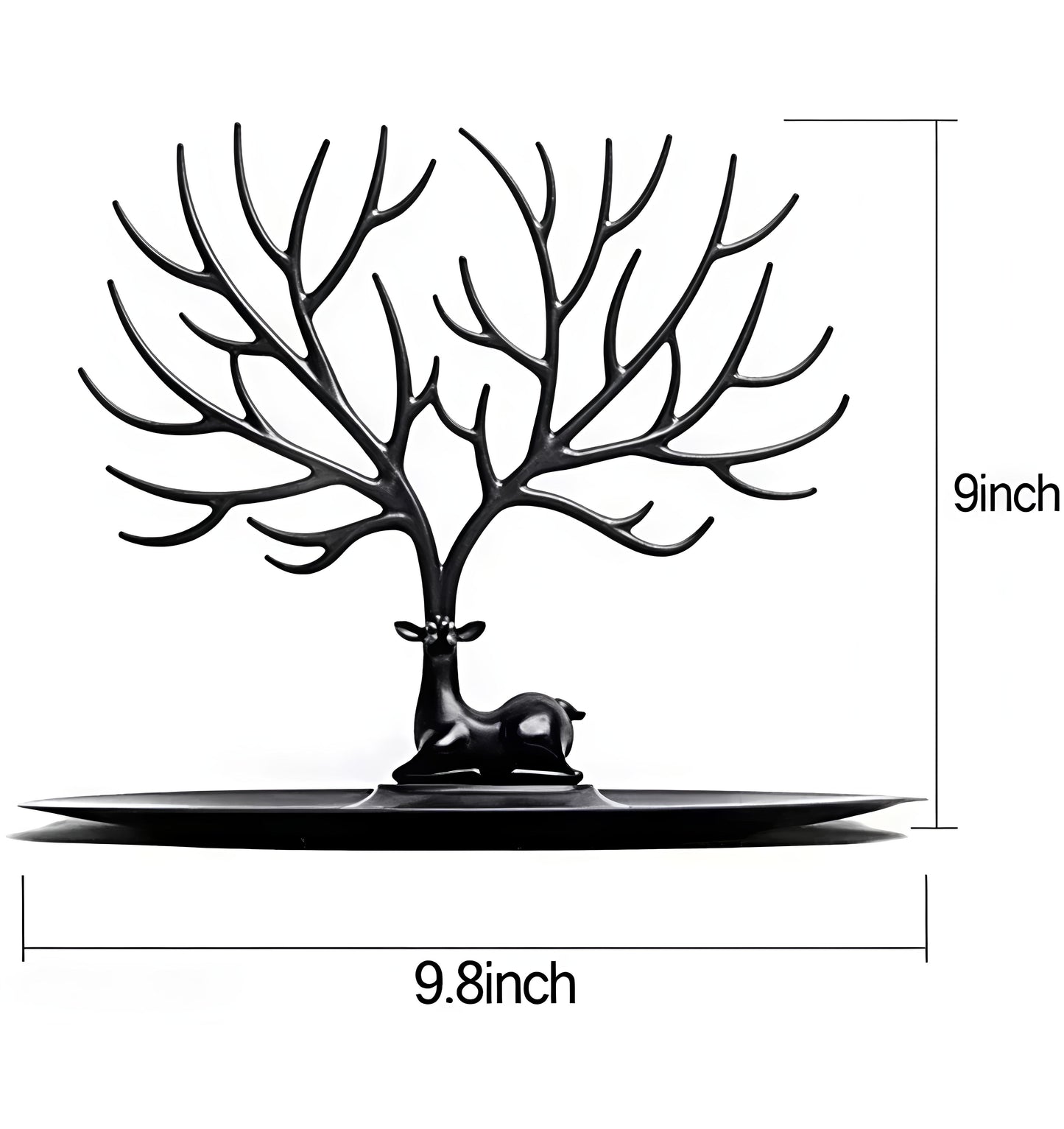 Royal Deer Antler Jewelry Organizer Stand – Premium Earrings & Necklace Holder