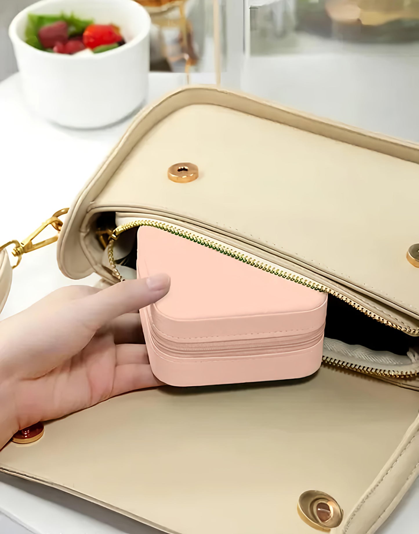 Mini Travel Jewelry Organizer Box