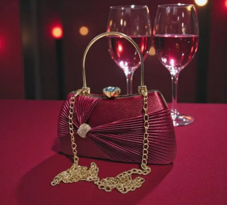 Scarlet Élan Designer Clutch