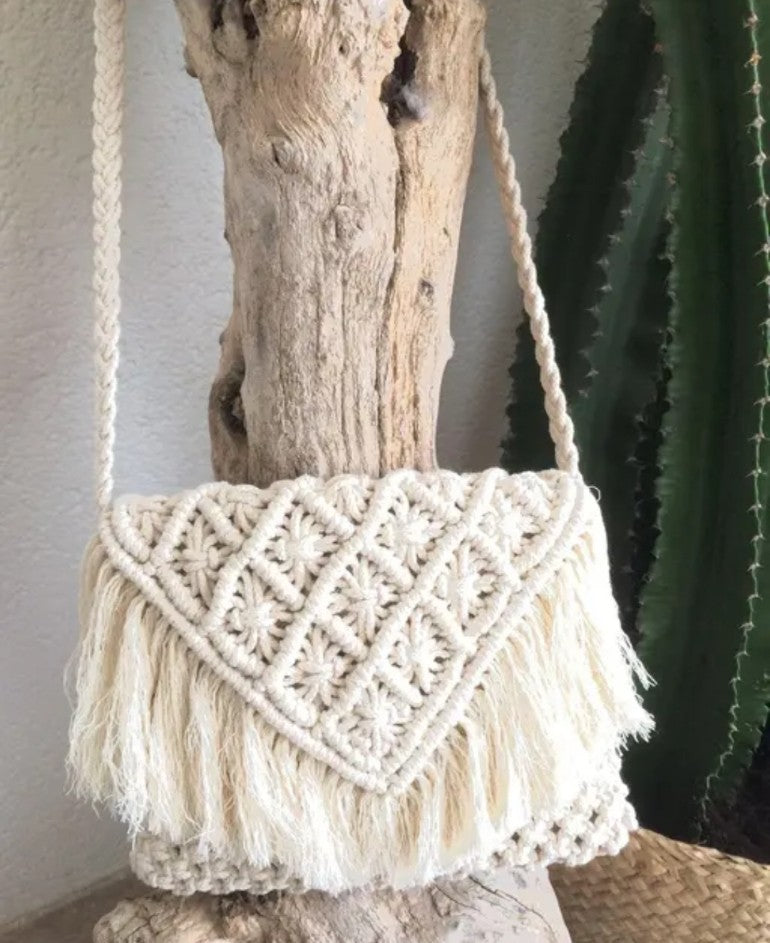 Soléa Boho Macramé Crossbody Sling