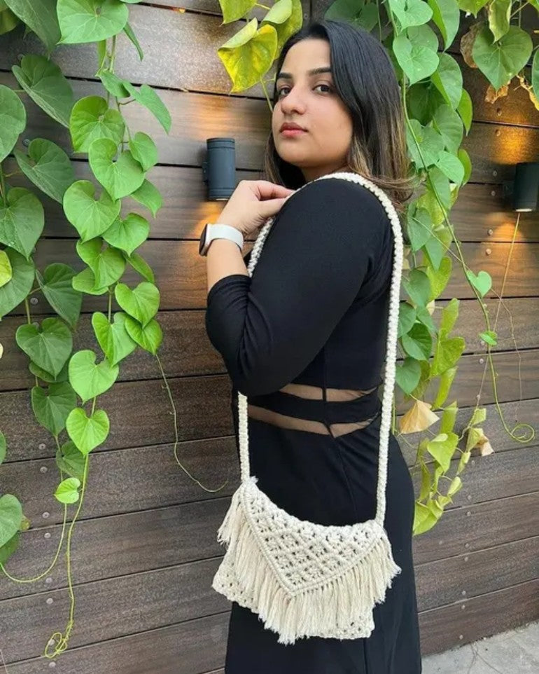 Soléa Boho Macramé Crossbody Sling