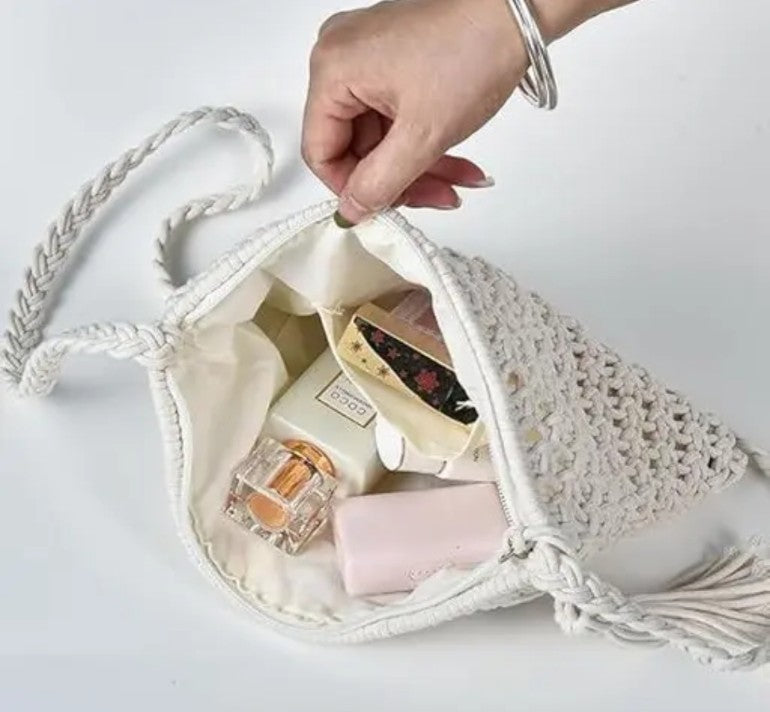 Soléa Boho Macramé Crossbody Sling