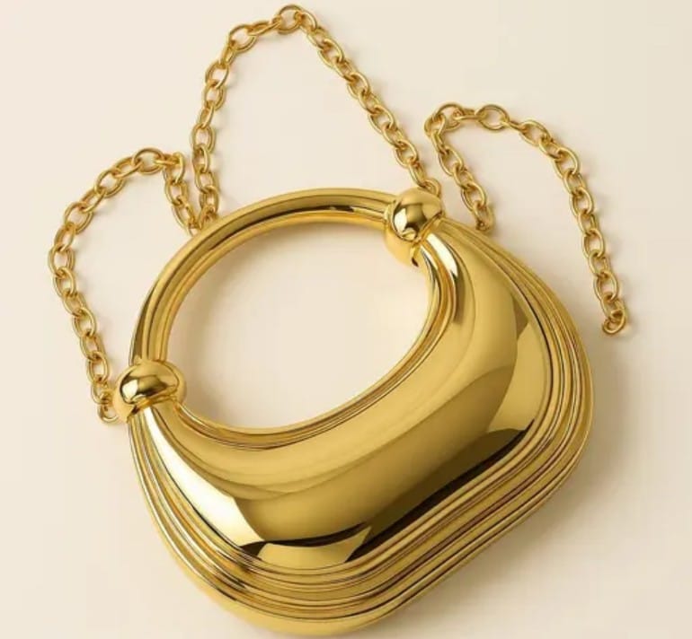 Golden Crescent Bag