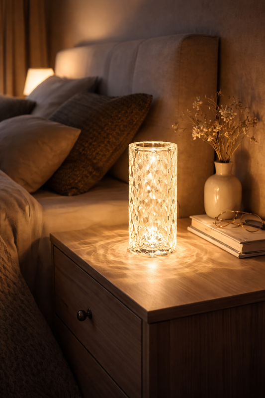 Aura Crystal Touch Table Lamp