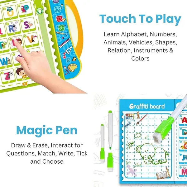 Kids Interactive Talking Learning Book – Touch Sound Educational Toy