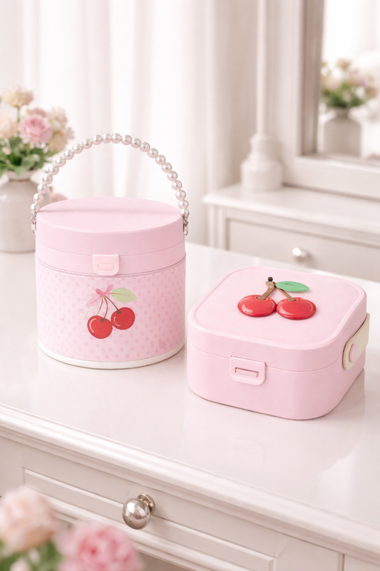 Cute Cherry Makeup & Jewellery Organizer