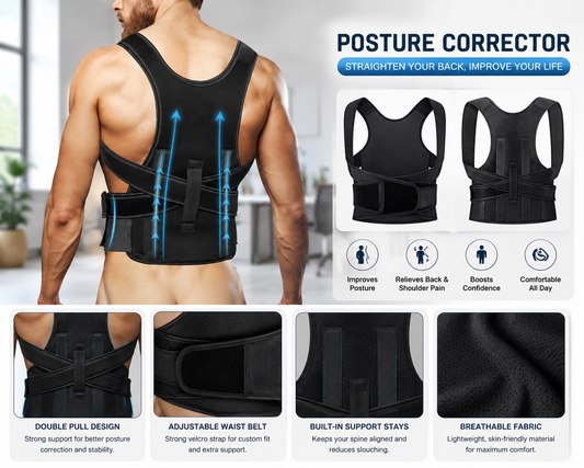 Adjustable Posture Corrector Belt for Men & Women
