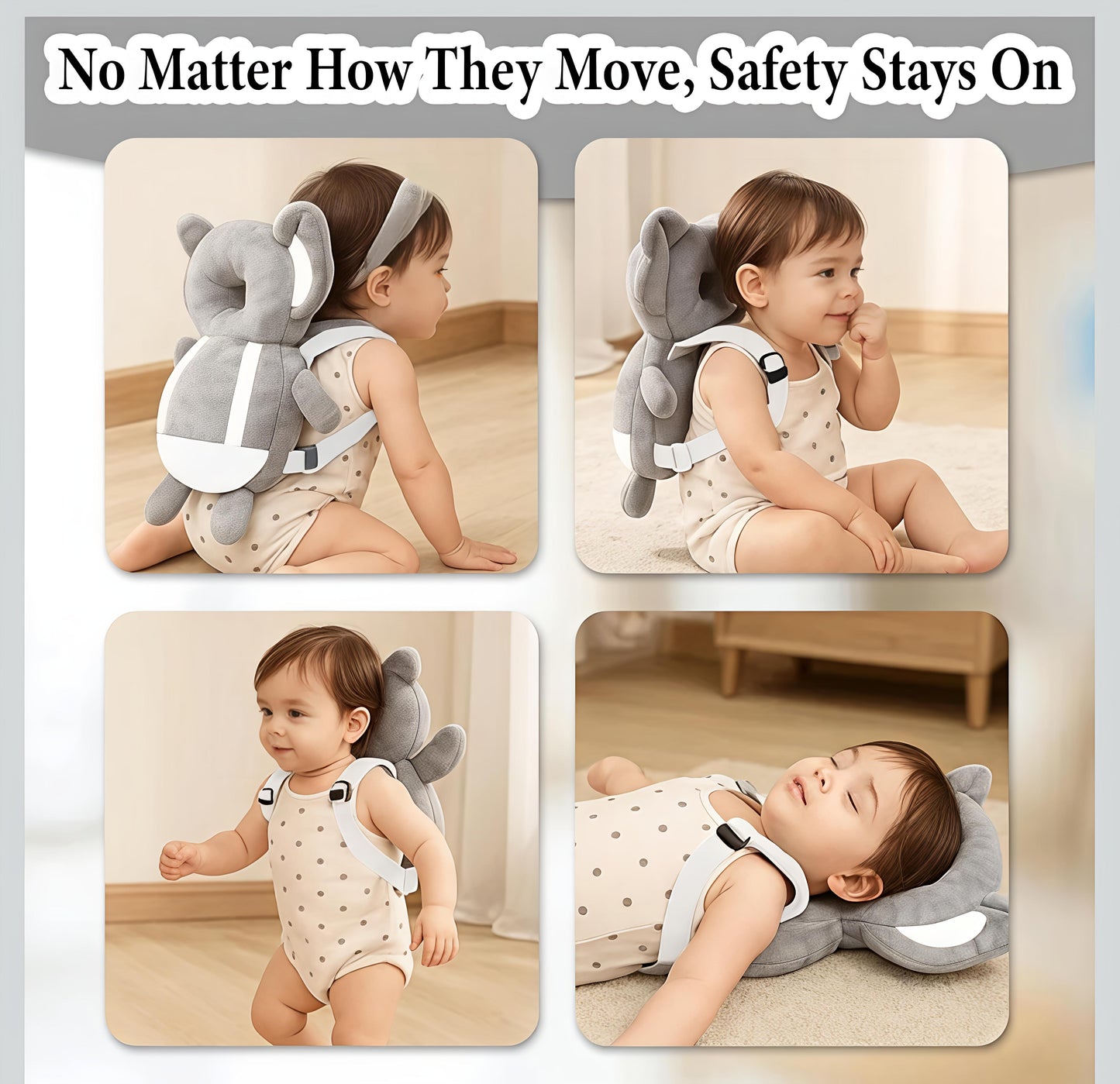 Baby Head Protection Backpack (Anti-Fall Safety Cushion)