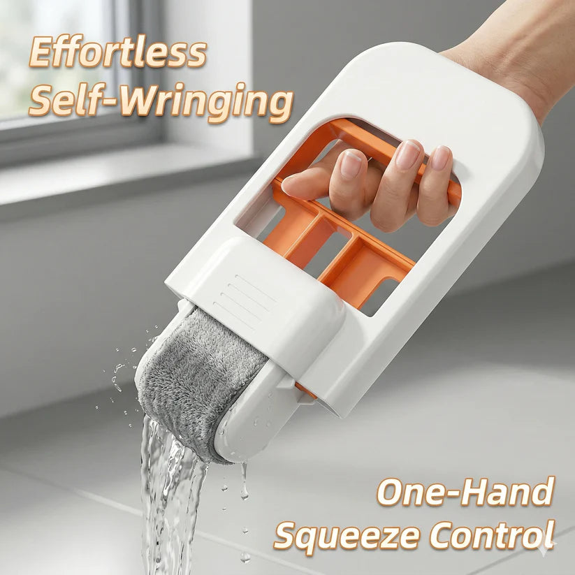 Mini Self-Squeeze Cleaning Mop – Multi Surface Handheld Cleaning Tool